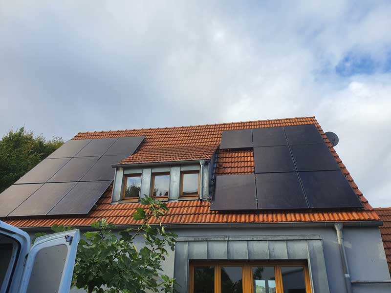 Photovoltaik auf einem Hausdach