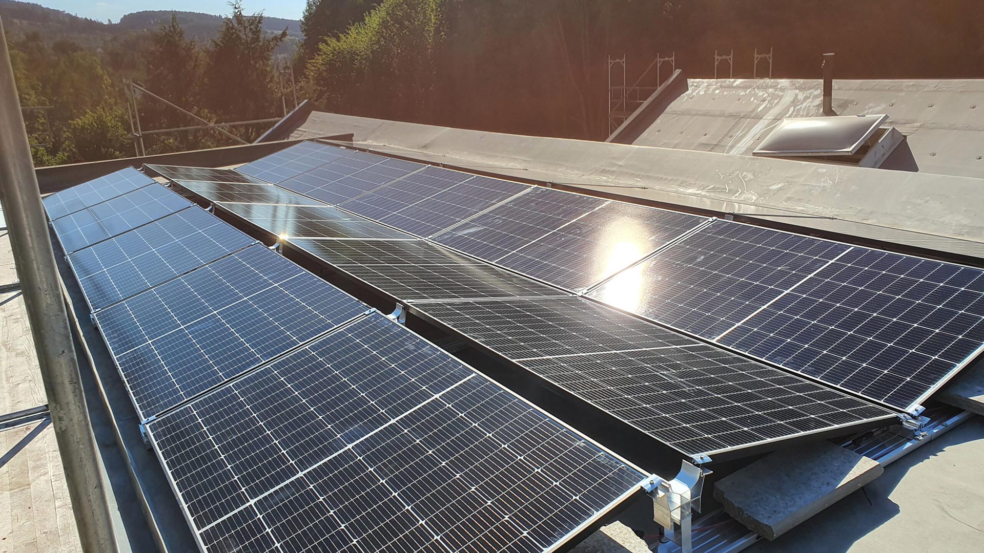 Solarzellen dach